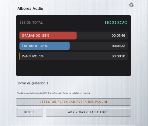 Alborea Chrono running in Studio One